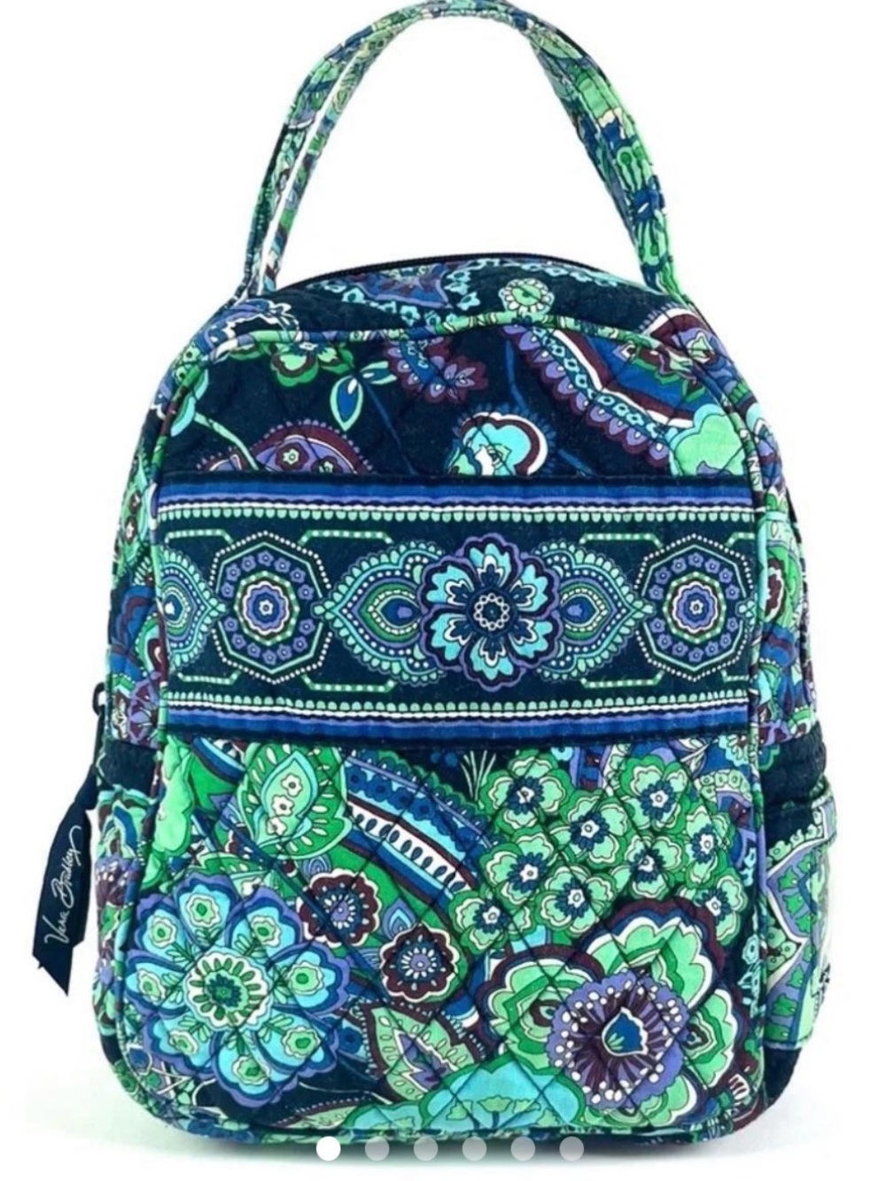 Vera Bradley Blue Rhapsody Paisley Quilted Lunch bag